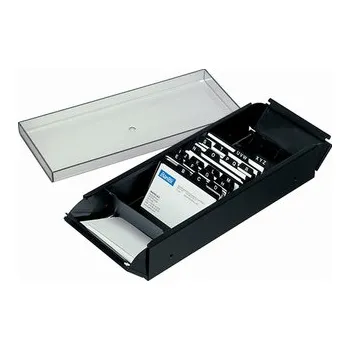 Archivační box Bantex, Vizitkář na 600 vizitek, 5.5 x 9, černá