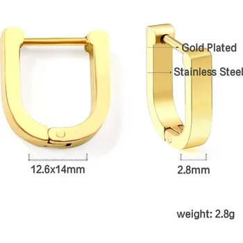 Náušnice Nerezové náušnice geometrických tvarů - 201G