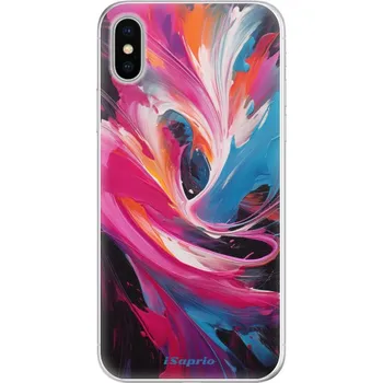 Pouzdro na mobilní telefon Silikonové pouzdro iSaprio - Abstract Paint 11 - iPhone X