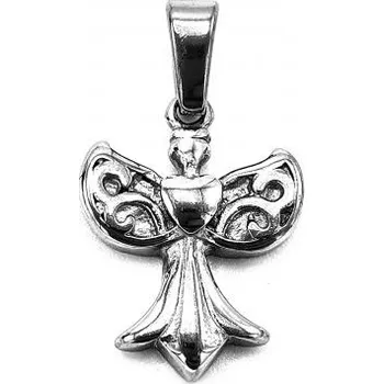 Šperk Ocelový přívěsek - Anděl se srdcem