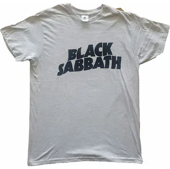 Pánské tričko Black Sabbath tričko, Black Wavy Logo Grey, pánské XXL
