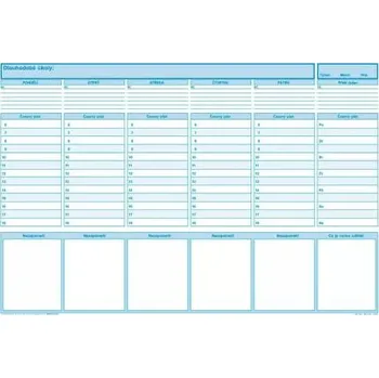 Tiskopis Tiskopis OPTYS, 1285 Manažerský plánovací záznamník, 49x33cm, 50 listů