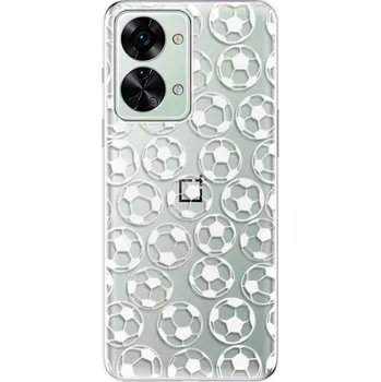 Pouzdro na mobilní telefon Odolné silikonové pouzdro iSaprio - Football pattern - white - OnePlus Nord 2T 5G