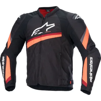 Moto bunda Bunda T-GP PLUS R 4, ALPINESTARS (černá/červená fluo) 2026 (Velikost: 4XL)