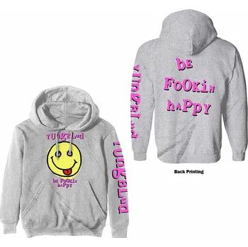 Pánská mikina Yungblud mikina, Raver Smile Hoodie BP Grey, pánská XL