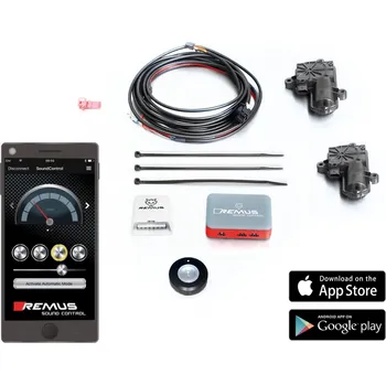 Tlumič výfuku Elektronická jednotka pro ovládání klapek ve výfuku a regulaci zvuku - nastavení přes aplikaci - STE 0009BT