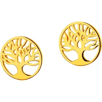 Náušnice Zlaté náušnice strom - AP523-0872