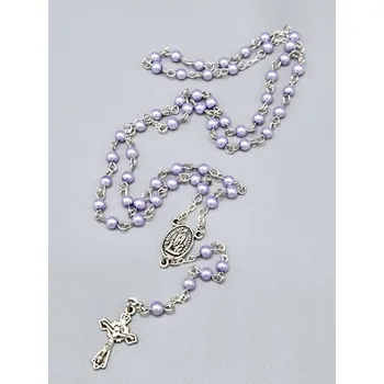 Růženec Růženec č.38 světle fialové perle