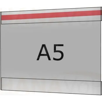 Plastová kapsa antireflexní A5 na šířku typ C 1x čirá samolepka PVC-MAT kapsa C A5Š - 1x čirá samolepka - 1 ks