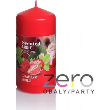 Svíčka Svíčka válec s vůní pr. 6 cm, v. 12 cm - červená