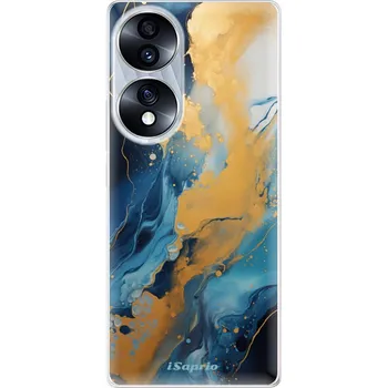 Pouzdro na mobilní telefon Odolné silikonové pouzdro iSaprio - Blue Gold Marble - Honor 70