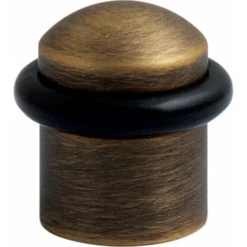 TI - Zarážka dveří oválná - 115 OGS - Bronz česaný matný (77)