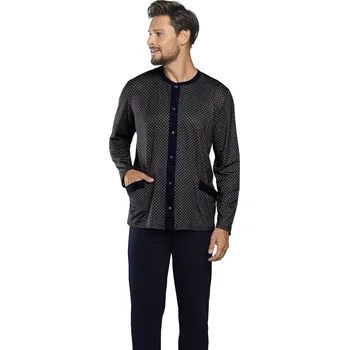 Pánské pyžamo Pánské pyžamo ITALIAN FASHION JOACHIM print/tmavě modrá 3XL 0
