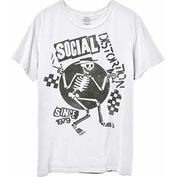 Pánské tričko Social Distortion tričko, Speakeasy Checkerboard White, pánské S