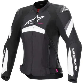 Moto bunda Bunda STELLA T-GP PLUS R 4, ALPINESTARS, dámská (černá/bílá) 2026 (Velikost: S)