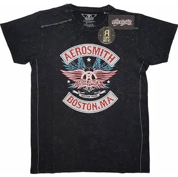 Pánské tričko Aerosmith tričko, Boston Pride Washed Black, pánské XL