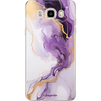 Pouzdro na mobilní telefon Odolné silikonové pouzdro iSaprio - Purple Gold Marble - Samsung Galaxy J5 2016