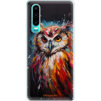 Pouzdro na mobilní telefon Odolné silikonové pouzdro iSaprio - Abstract Owl - Huawei P30