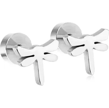 Náušnice Dětské náušnice z chirurgické oceli ve stříbrné barvě - EA611101S