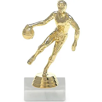 Figurka se symbolem basketbalu,muž 13 cm, zlato, včetně podstavce
