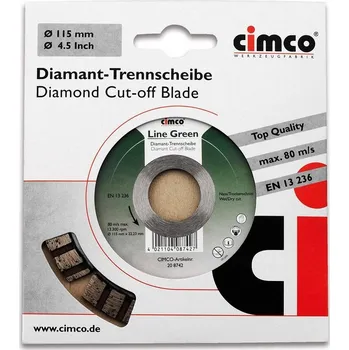 Řezný kotouč CIMCO Diamantový řezný kotouč na střešní krytinu - 150 mm 208746