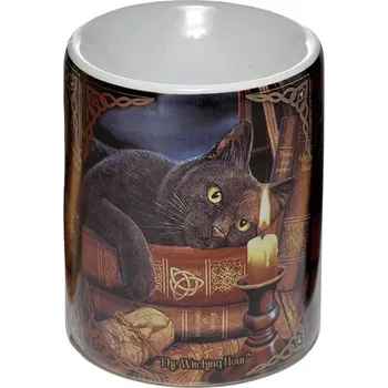 Aroma lampa Keramická aromalampa Kočka, Magická hodina - design Lisa Parker