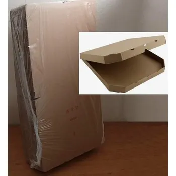 Jednorázové nádobí Krabice na pizzu 40x40x4cm hnědá c=100ks