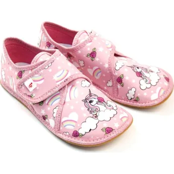 Dětská móda Ef Barefoot papuče 394 Pink Unicorn EUR 35