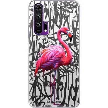 Pouzdro na mobilní telefon Odolné silikonové pouzdro iSaprio - Flamingo Graffiti - Honor 20 Pro