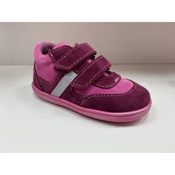 Dívčí baleríny Dětské kožené boty Jonap 051/SV Víno růžová - 18