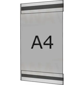 Plastová kapsa antireflexní A4 na výšku typ C 2x magnet PVC-MAT kapsa C A4V - 2x magnet - 1 ks