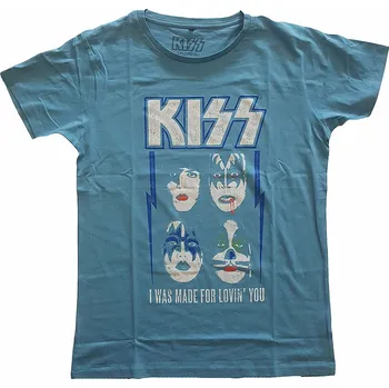 KISS tričko, Made For Lovin You Blue, pánské M