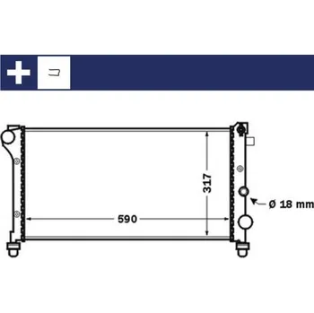 Chladič motoru Chladič, chlazení motoru MAHLE CR 1452 000S