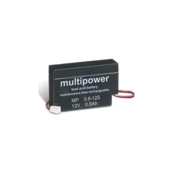 Záložní baterie Akumulátor MP0,8-12JST - Powery 12V 800mAh