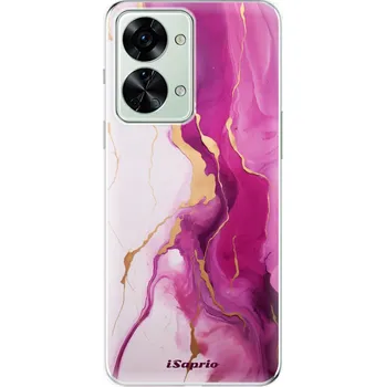 Pouzdro na mobilní telefon Odolné silikonové pouzdro iSaprio - Pink Gold Marble - OnePlus Nord 2T 5G