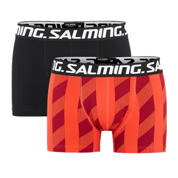 Boxerky SALMING Pipe Boxer 2-pack Red/Black L - L