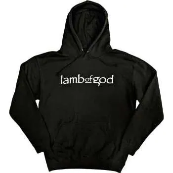 Pánská mikina Merch Lamb Of God: Lamb Of God Unisex Pullover Hoodie: Skeleton Eagle (back Print) (large) L