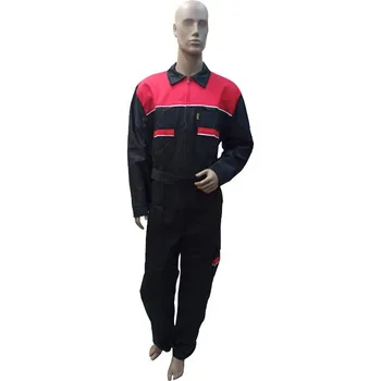 Jednorázový oděv PEPA kombinéza - čern/červe - 50/182