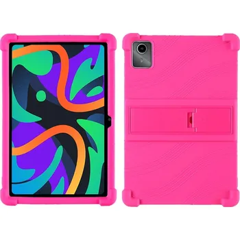 Pouzdro na tablet Silikonový Obal Na Lenovo Tab M11 / K11 Barevný Se Stojánkem Barva: Nachová