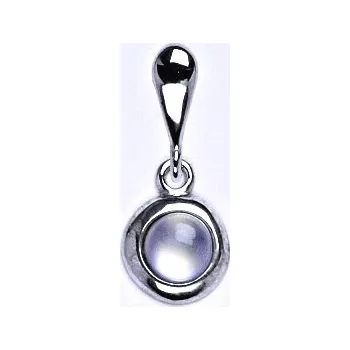 Přívěsek Přívěsek ze stříbra s přírodním kamenem chalcedon 5 mm, P 1470
