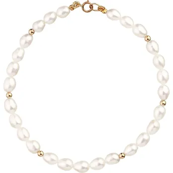 Náramek Náramek s prvky ze žlutého zlata - Perly - AP529-5109