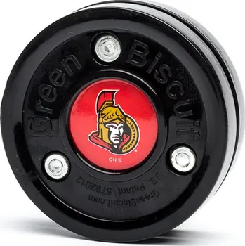 Puk Treninkový puk Green Biscuit NHL - Ottawa Senators (Green Biscuit - Ottawa Senators)