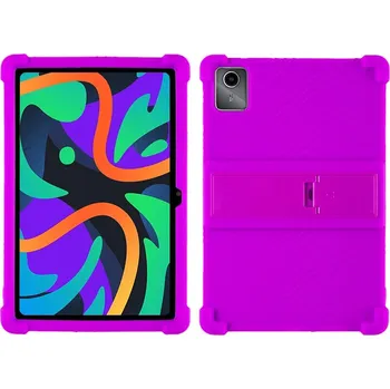 Pouzdro na tablet Silikonový Obal Na Lenovo Tab M11 / K11 Barevný Se Stojánkem Barva: Fialová
