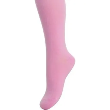MĚKKÁ BAVLNA - HLADKÉ PUNČOCHÁČE JARO/LÉTO 6-11 LET růžová 152-158