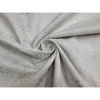 BYTEMA Dekorační látka VLOČKY STŘÍBRNÉ šíře 280 cm
