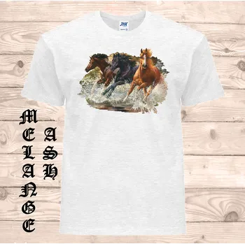 detske-levne-bavlnene-tricko-potisk-3-kone Barva: Ash melange - popelová směs, velikost: 152