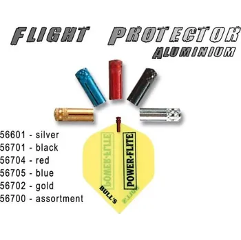 Příslušenství pro šipky Bull´s Flight Protector Aluminium červený - chránič letek 56704