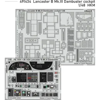 Plastikový model Eduard 1/48 Lancaster B Mk.III Dambuster cockpit (HKM)