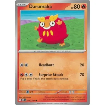 Karetní hra Pokémon karta Darumaka 034/197