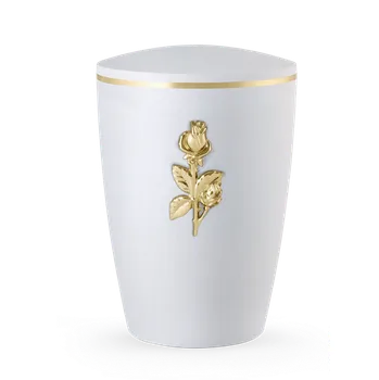 Smuteční dekorace Ekologická urna Venezia - Růže/Bílá